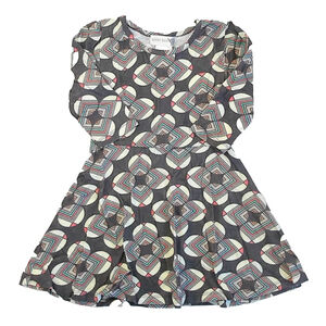 Lucky Jade Girls Gray | Yellow Dress size: 4-5T